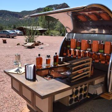 Bulleit Whiskey Woody Tailgate Trailer has popup style and lasting flavor